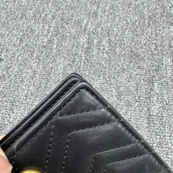 GUCCI GG Marmont Leather Bifold Wallet 235-031425 - Picture 5 of 14